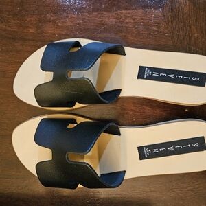 Steve Madden Black Women's Slide Sandals